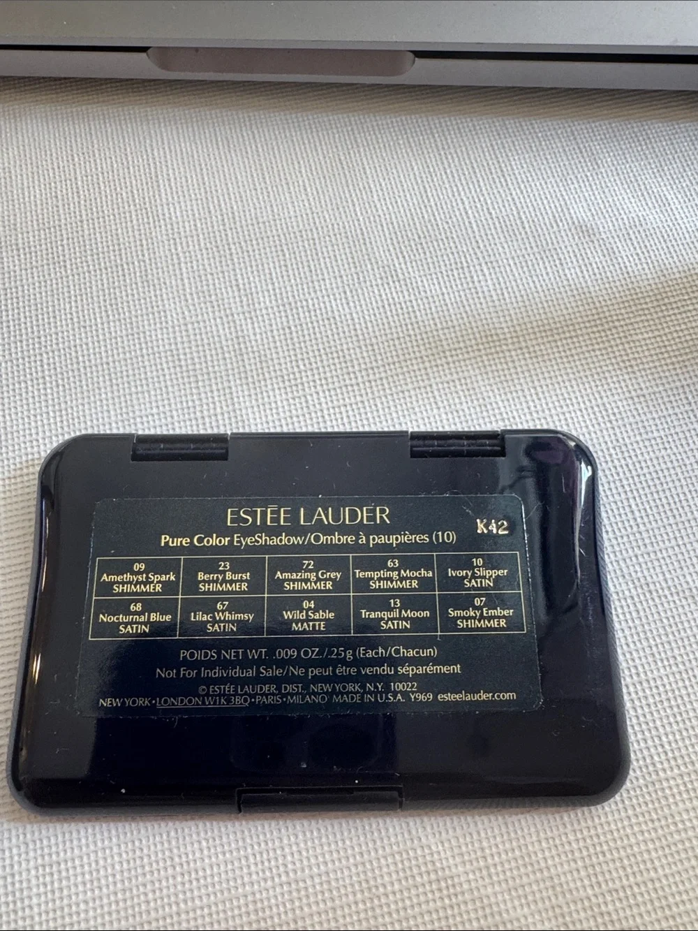 Estee Lauder pure color eyeshadow palette